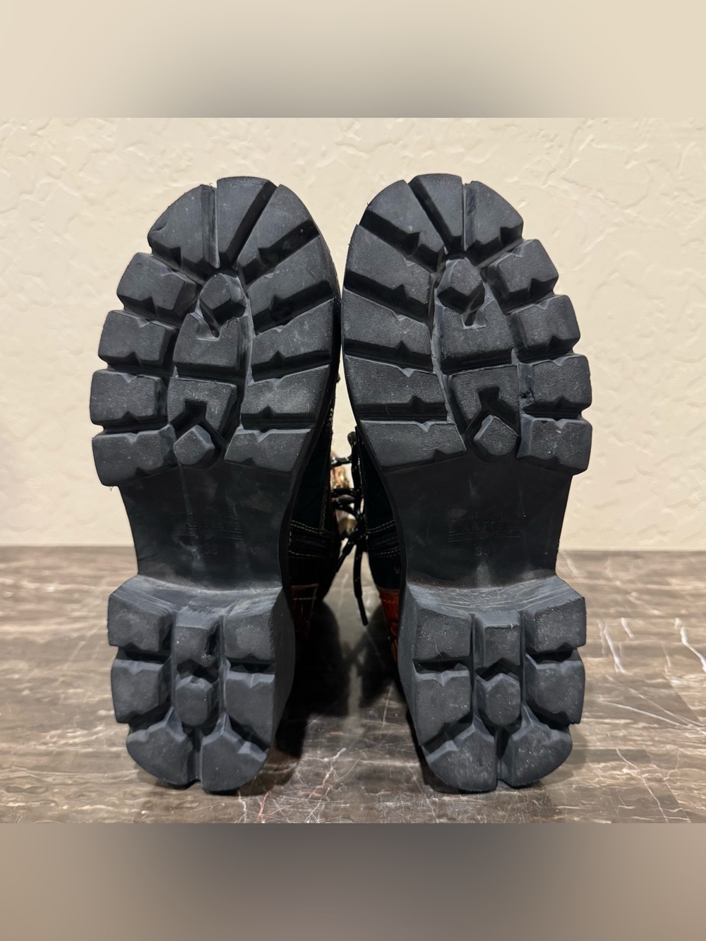 L’artiste by Spring Step Limitless Patchwork Leather Combat Boots - Picture 10 of 12